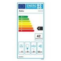 Klasična kuhinjska napa AMICA OSC6112W, 60 cm, 193 m3/h, energetski razred C, bijela