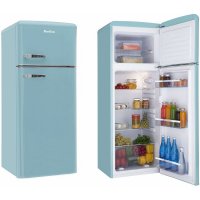 Hladnjak AMICA KGC15632T, Retro, 144 cm, 162/44 l, energetski razred E, plavi