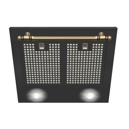 Kaminska kuhinjska napa AMICA OKC 6212 RA, Retro, 60 cm, 635 m3/h, energetski razred B, antracit crna