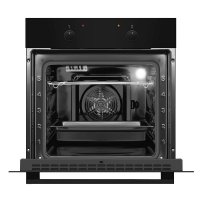 Ugradbena pećnica AMICA 10222.3EHbSm Fine Design, 62 l, parno čišćenje, energetski razred A, crna mat