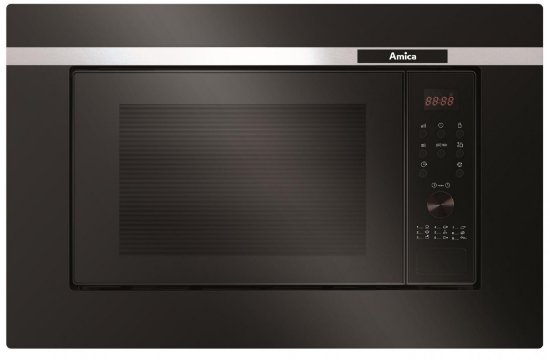 Ugradbena mikrovalna pećnica AMICA AMG20BF, 20 l, 700 W, Grill, crna