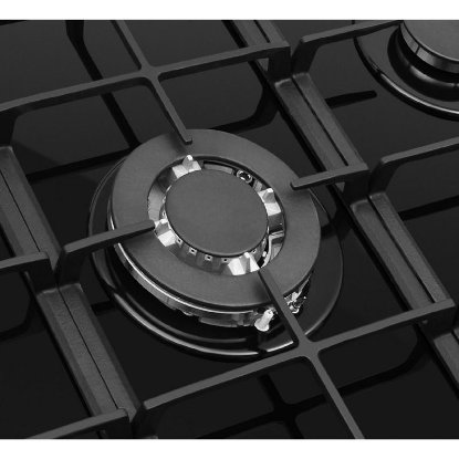 Ugradbena ploča AMICA PGCA7101APB, plinska, 70 cm, 5 plamenika, WOK, staklokeramika, crna