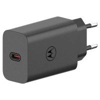 Kućni punjač MOTOROLA Turbo Power, 68W, USB-C, USB-C kabel, crni