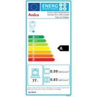 Ugradbena pećnica AMICA ED37617X, katalitička, 77 l, energetski razred A, inox