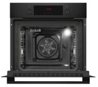 Ugradbena pećnica AMICA ED3759B, FINE DESIGN, piroliza, 65 l, energetski razred A+, crna