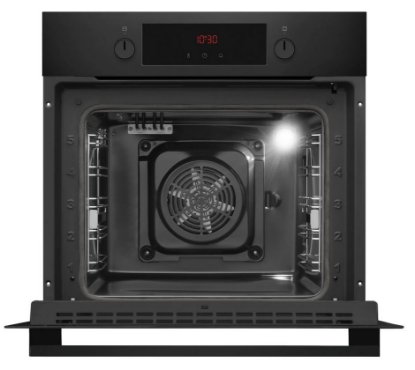 Ugradbena pećnica AMICA ED3759B, FINE DESIGN, piroliza, 65 l, energetski razred A+, crna
