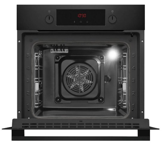 Ugradbena pećnica AMICA ED3759B, FINE DESIGN, piroliza, 65 l, energetski razred A+, crna