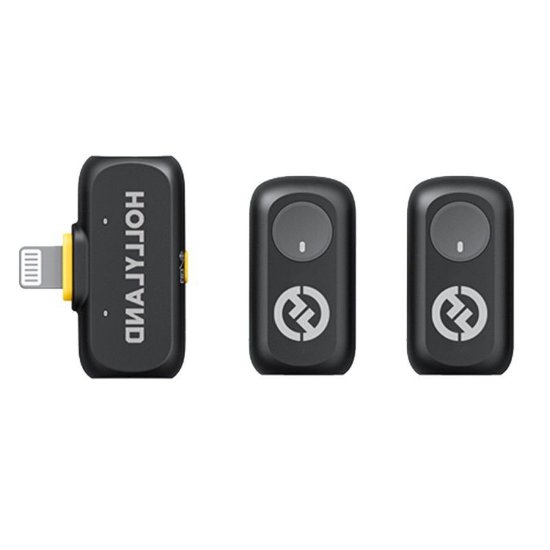 Mikrofon HOLLYLAND Lark A1 Mini Duo Lightning, crni