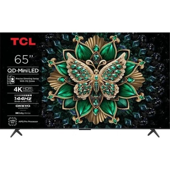 Mini LED TV 65" TCL 65C6K, Smart TV, UHD 4K, DVB-T2/C/S2, HDMI, Wi-Fi, USB, BT, energetski razred F