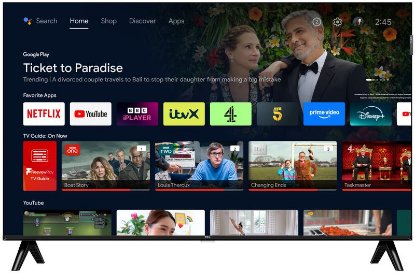 QLED TV 32" TCL 32S5K, DVB-T2/C/S2, FHD, Android TV, WiFi, energetski razred F