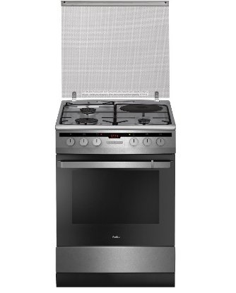 Kombinirani štednjak AMICA 618ME3.38HZpTaDN(Xx), 60 cm, kombinirani 3+1, električna pećnica, energetski razred A, inox