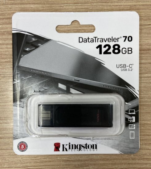 OPEN BOX - Memorija USB-C FLASH DRIVE,128 GB, KINGSTON DT70/128GB, crni