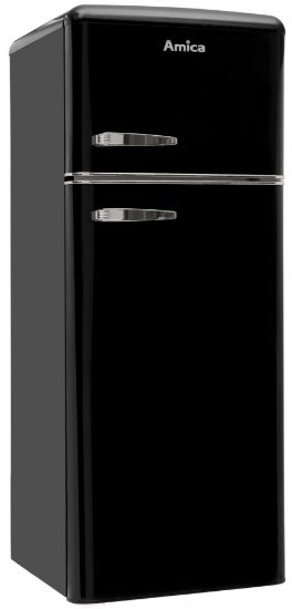 Hladnjak AMICA KGC15634S, kombinirani, 144 cm, 162/44 l, AutoDefrost, energetski razred E, crni