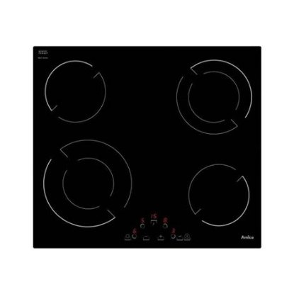 Ugradbena ploča AMICA VH6241, struja, 60 cm, 4 zone, staklokeramika, crna