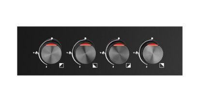 Ugradbena ploča AMICA PGCD6111AoB, plinska, 60 cm, 4 plamenika, WOK, staklokeramika, crna