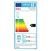 Električni štednjak AMICA 58CE2.30P(W), 50 cm, 4 zone, 62 l, energetski razred A, bijeli