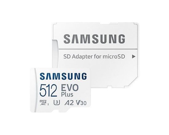 Memorijska kartica SAMSUNG, MicroSDXC, 512GB EVO Plus, MB-MC512SA/EU, class 10