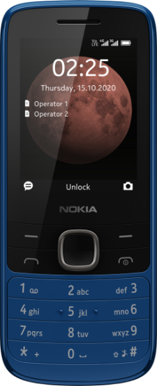 Klasični mobitel NOKIA 225 DS, 2.4", MicroSD, Dual SIM, kamera, plavi