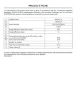 Ugradbena pećnica AMICA TR110TW, Retro, 65 l, energetski razred A, bež