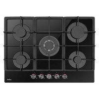 Ugradbena ploča AMICA PGCA7101APB, plinska, 70 cm, 5 plamenika, WOK, staklokeramika, crna