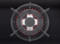 Ugradbena ploča AMICA PGCD6111AoB, plinska, 60 cm, 4 plamenika, WOK, staklokeramika, crna