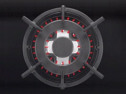 Ugradbena ploča AMICA PGCD6111AoB, plinska, 60 cm, 4 plamenika, WOK, staklokeramika, crna