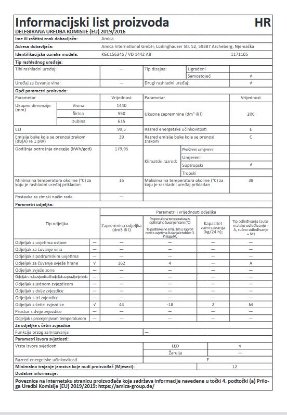 Hladnjak AMICA KGC15634S, kombinirani, 144 cm, 162/44 l, AutoDefrost, energetski razred E, crni