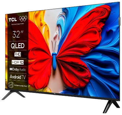 QLED TV 32" TCL 32S5K, DVB-T2/C/S2, FHD, Android TV, WiFi, energetski razred F