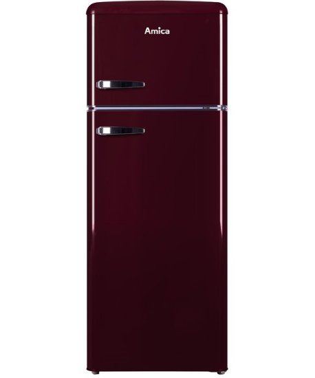 Hladnjak AMICA KGC15631R, kombinirani, 144 cm, 162/44 l, LINEAR cooling, energetski razred E, crveni
