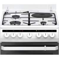 Kombinirani štednjak AMICA 58ME4.38HZpMs(W), 50 cm, 3+1, 62 l, Energetskia klasa A, bijeli