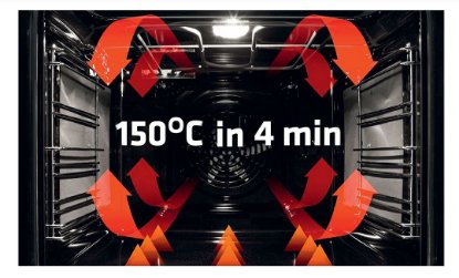 Ugradbena pećnica AMICA ED37617W, X type, 77 l, energetski razred A, bijela