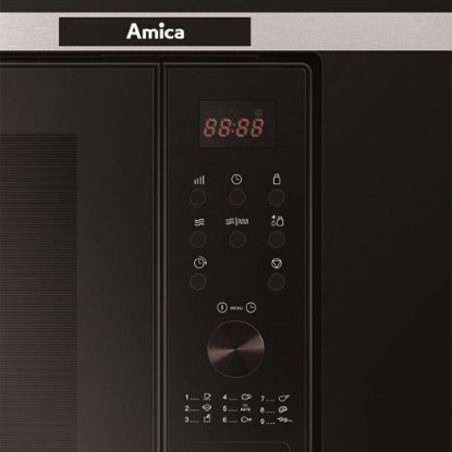 Ugradbena mikrovalna pećnica AMICA AMG20BF, 20 l, 700 W, Grill, crna