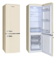 Hladnjak AMICA FK2965.3GAA, kombinirani, 181cm, Low frost, 181/63l, SoftClose, energetski razred E, bež