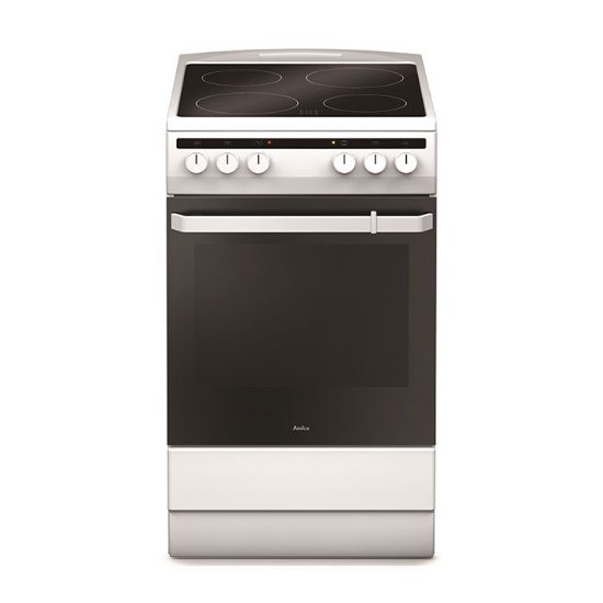 Električni štednjak AMICA 58CE2.30P(W), 50 cm, 4 zone, 62 l, energetski razred A, bijeli