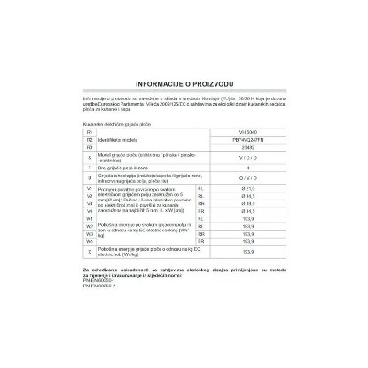 Ugradbena ploča AMICA VH6040, struja, 60 cm, 4 zone, staklokeramika, crna