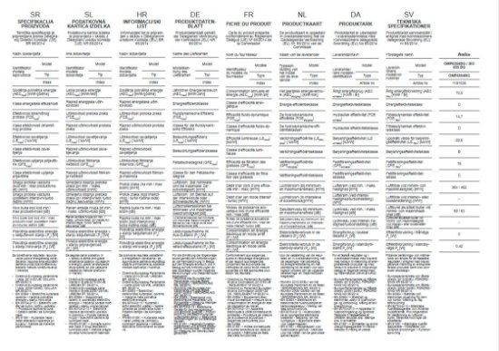 Ugradbena kuhinjska napa AMICA OMP6554BG, 55 cm, 462 m3/h, energetski razred C, crna