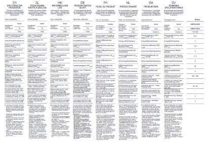 Ugradbena kuhinjska napa AMICA OMP6253WG, 60 cm, 389 m3/h, energetski razred C, bijela