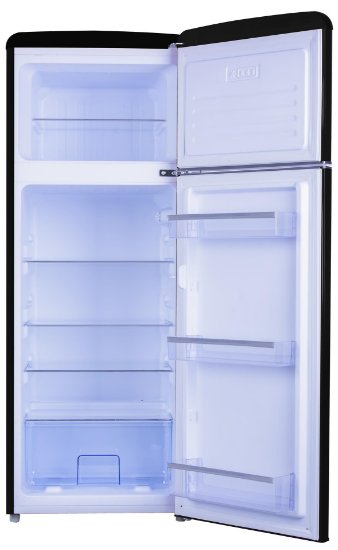 Hladnjak AMICA KGC15634S, kombinirani, 144 cm, 162/44 l, AutoDefrost, energetski razred E, crni