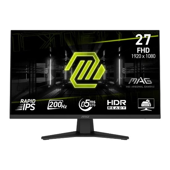 Gaming monitor 27" MSI 274F, FHD, IPS, 180Hz, 1ms, cd/m2, G-Sync, crni