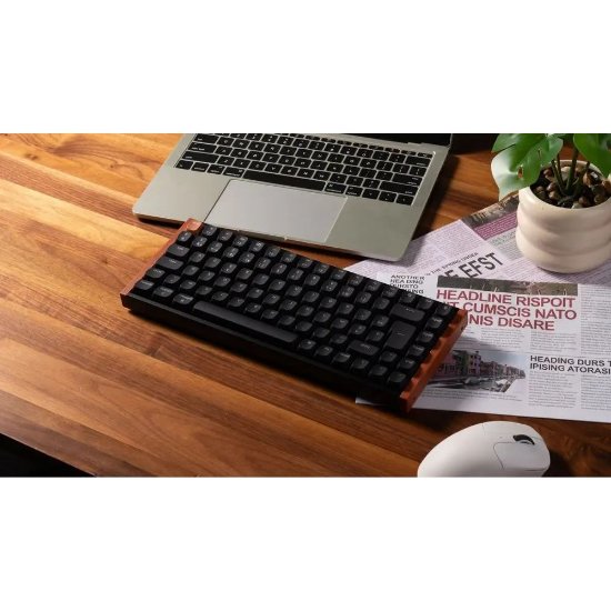 Tipkovnica KEYCHRON K2 HE Special Edition, RGB, Gateron 2.0 magnetic switch, UK Layout, bežična, crna