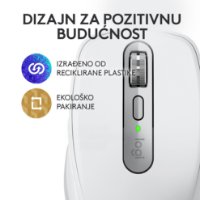 Miš LOGITECH MX Anywhere 3S, laserski, bežični, BT, pale gray
