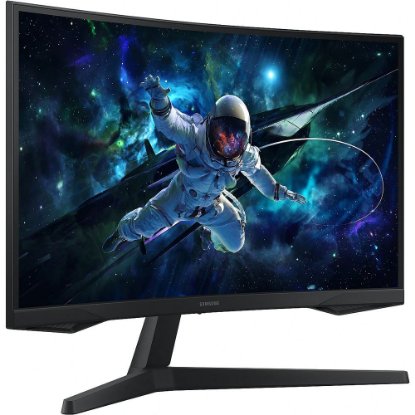 Monitor 27" SAMSUNG LS27CG552EUXEN, QHD, VA, 165Hz, 1ms, 330cd/m2, FreeSync, zakrivljeni, crni