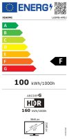 QLED TV 65" XIAOMI A Pro 65, Smart TV, 4K UHD, USB, LAN, Wi-Fi, BT, sivi - energetski razred F