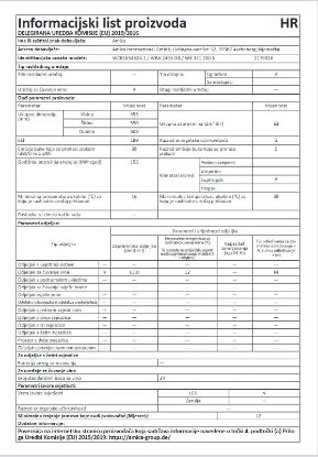 Ugradbeni hladnjak za vino AMICA WCB1K54B24.1, 24 boce, 45 cm, 63 l, energetski razred G, crni