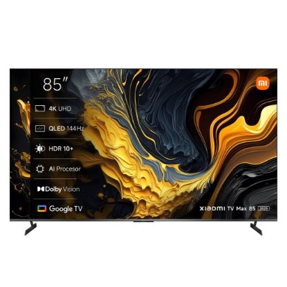 QLED TV 85" XIAOMI Max 85, Google TV, 4K UHD, USB, LAN, Wi-Fi, BT, crni, energetski razred G