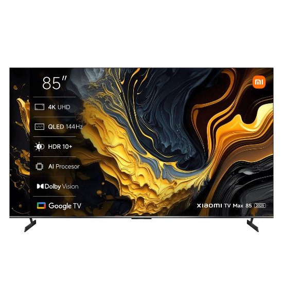 QLED TV 85" XIAOMI Max 85, Google TV, 4K UHD, USB, LAN, Wi-Fi, BT, crni, energetski razred G