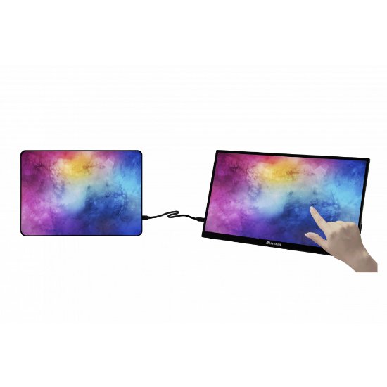 Prijenosni monitor 15.6" VERBATIM PMT-15, FHD, IPS, 60Hz, 6ms, 250cd/m2, FreeSync, crni