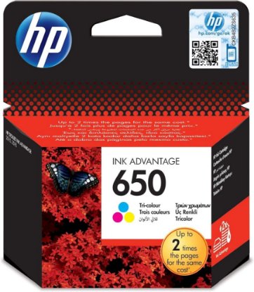 Tinta HP br. 650, CZ102AE, tri-colour, za Deskjet Ink Advantage 1015/1515/2515/2516/2545/2645/3515/3545/4515/4646