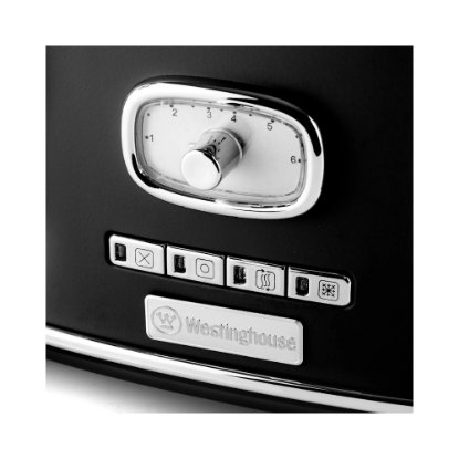Toster WESTINGHOUSE Retro 4 Slice, 4 utora, 1750 W, crni