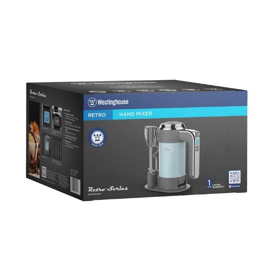 Mikser WESTINGHOUSE Retro, 350 W, ručni, plavi